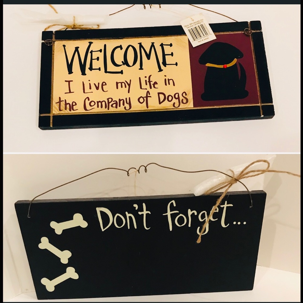 Dog sign/ chalk board